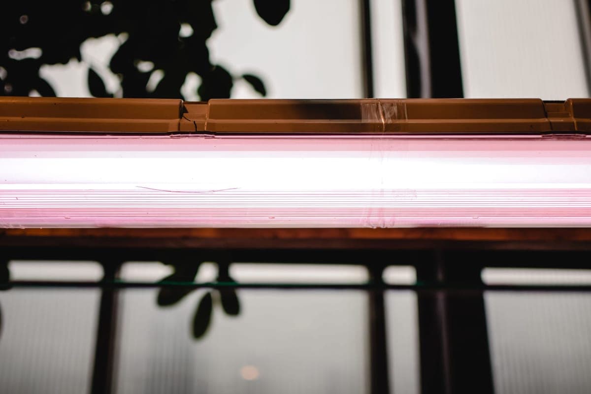 A linear tube light fixture, illustrating a T5 HO reflector housing